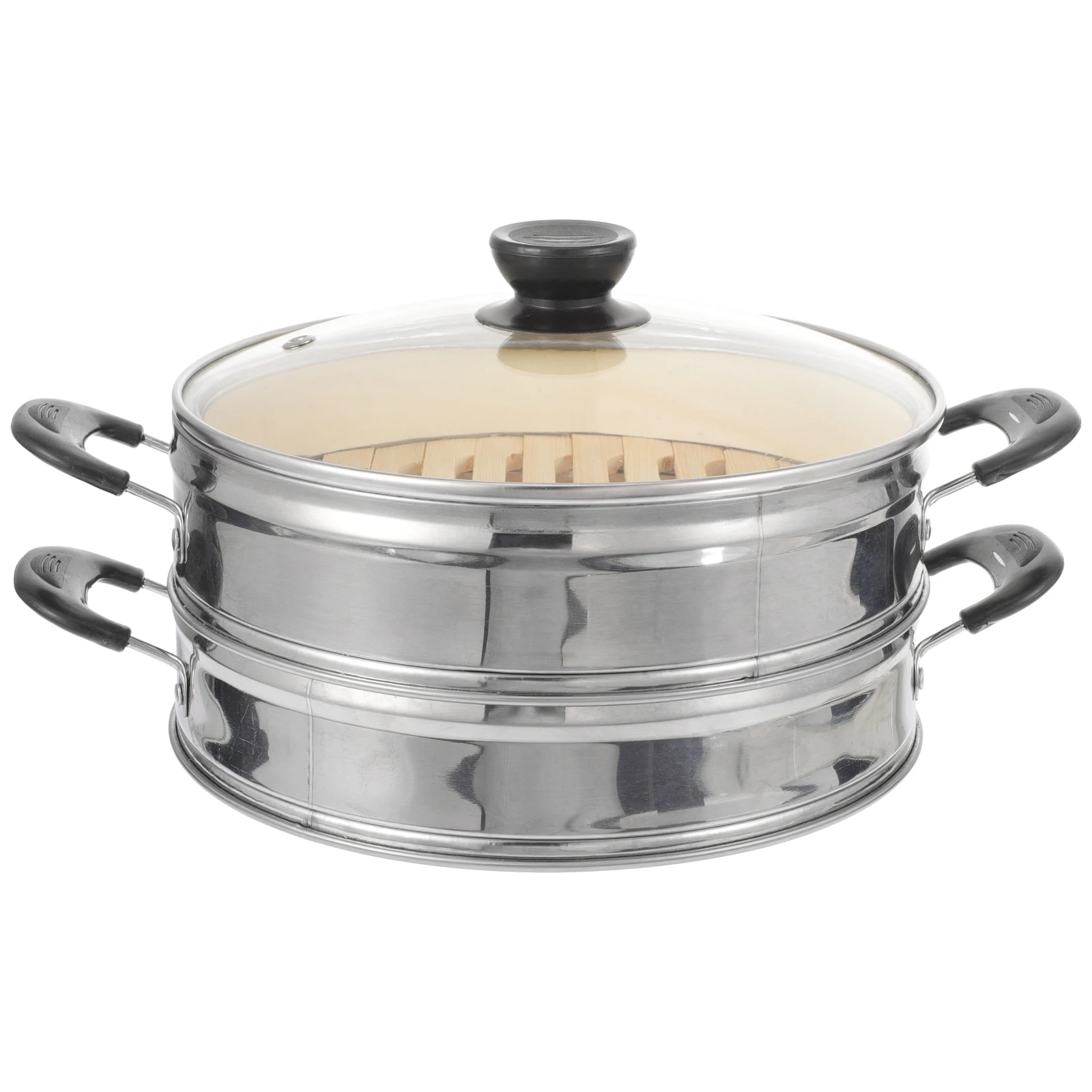 

Bamboo Steamer Large Bamboo Steamer Liners Stainless Steel Food Pot Accessories Practical Use H