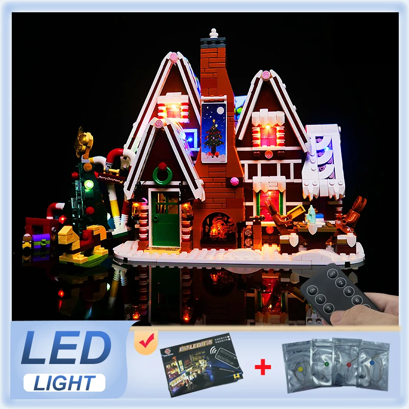 DIY RC LED Light Kit For LEGO 10267 Gingerbread House   (Only LED Light,Without Blocks Model)