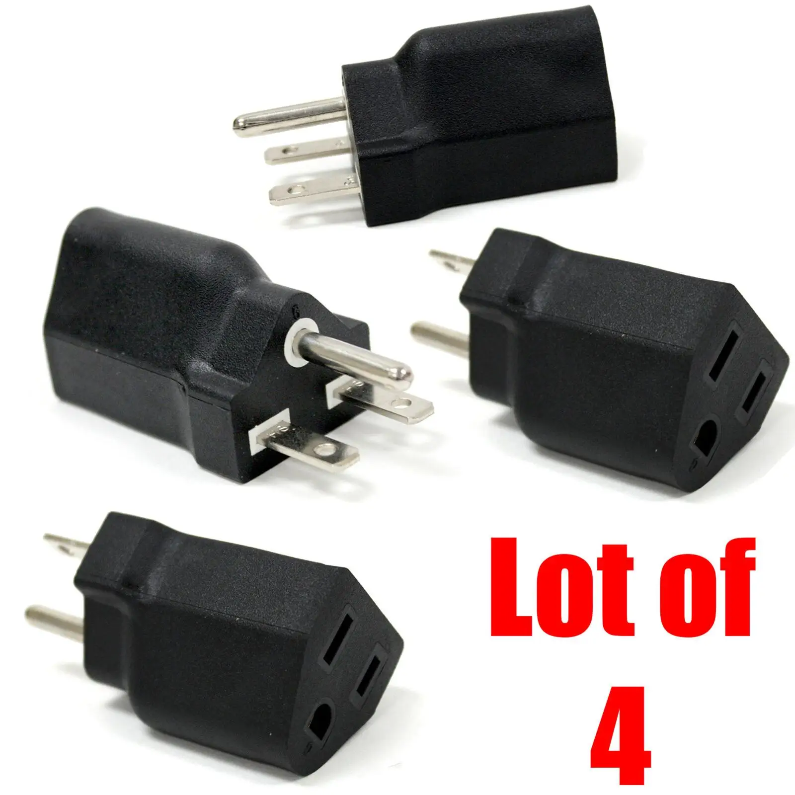 2x tragbarer 110V bis 220-240V Stecker adapter schwarzer Stecker Adapter Netzteil