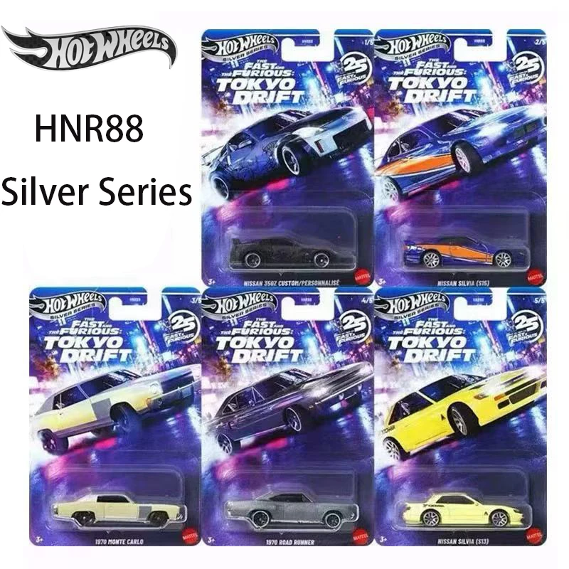 New Hot Wheels Silver Series HNR88 Fast & Furious Plymouth Alloy Diecast Model Car Collection