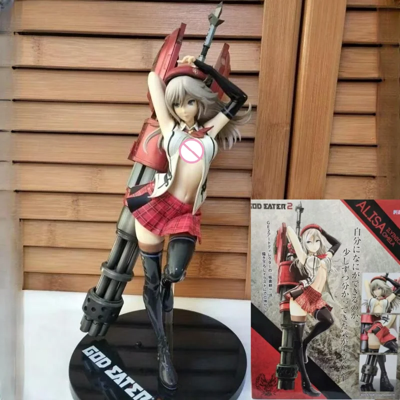 Original God Eater Alisa Ilinichina Amiella Anime Figure 1/12 Scale Pvc Action Figure Model Toys 14cm Birthday Gift