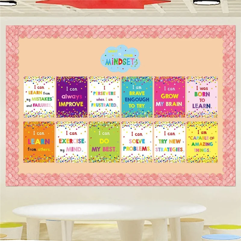 AEE7-20M オンブルホタテ掲示板ボーダーレインボーストレートボーダー教室やホームスクールの装飾