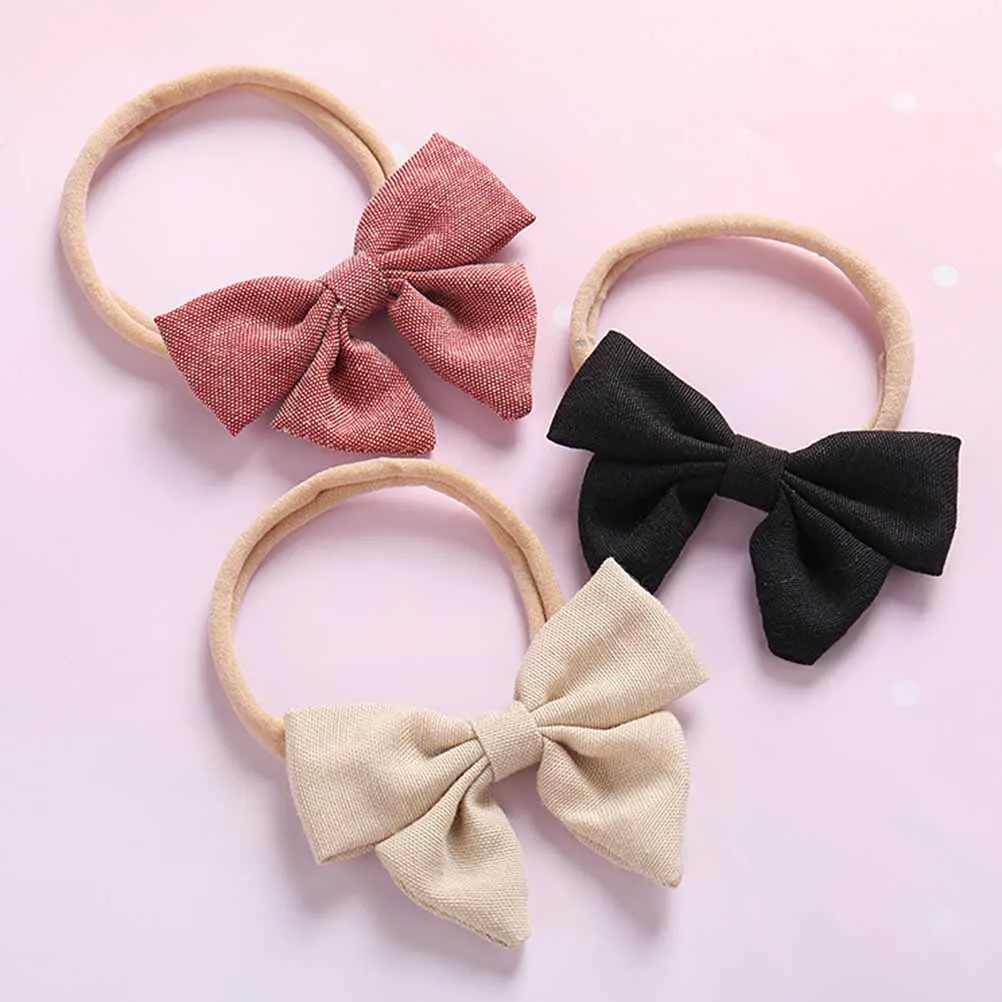

Headbands Adorable Hair Accessories Soft Beige Wrap Bow Headwear Durable Wear Resistant Perfect for Parties Holidays Photo