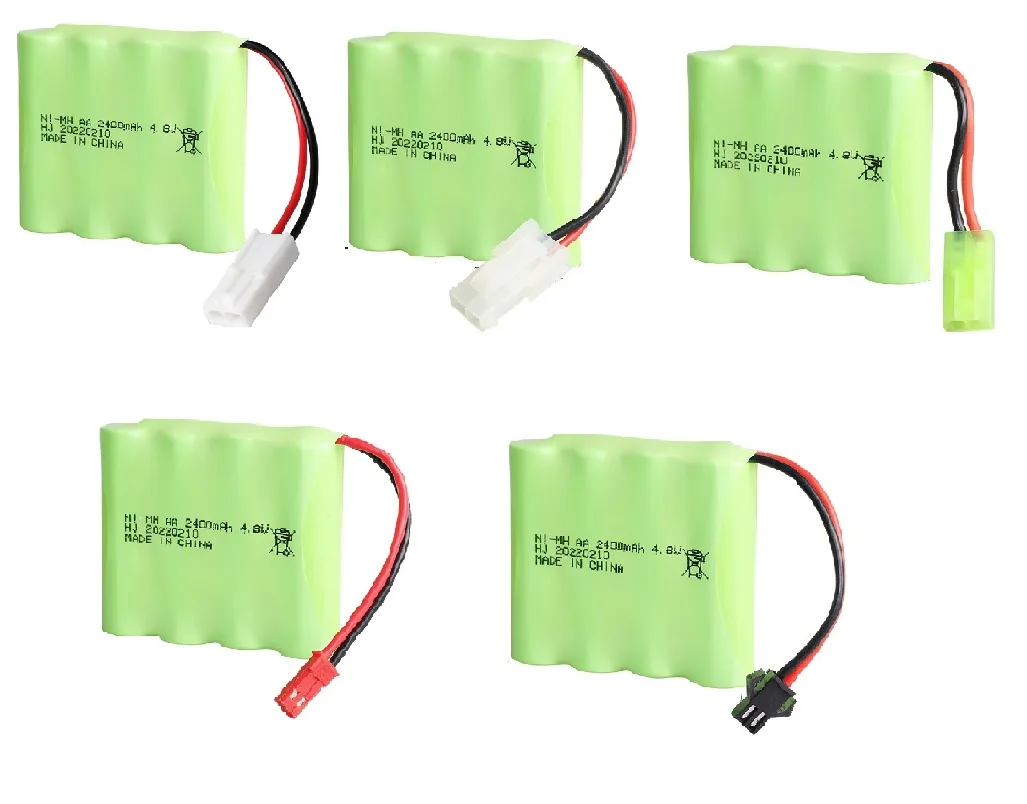 4.8v2400mah NiMH Battery For Rc toys Cars Tanks Robots Guns Ni-MH 4.8v 2400mAh Rechargeable Battery Pack 1pcs For Rc Boat