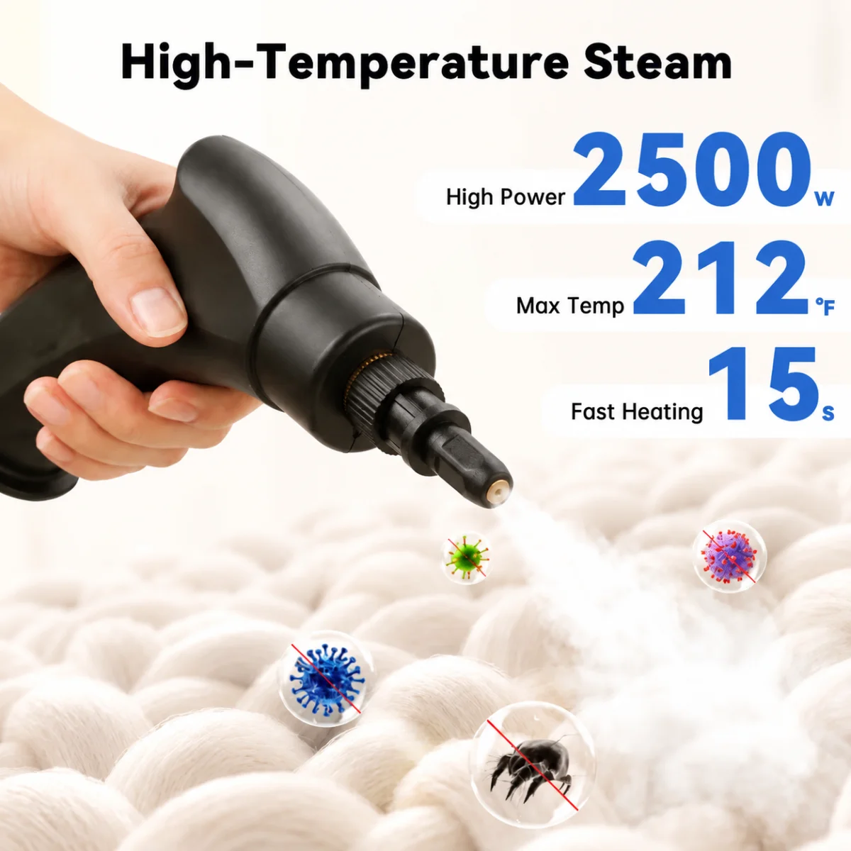 2500W High-Temperature Steam Cleaner 5