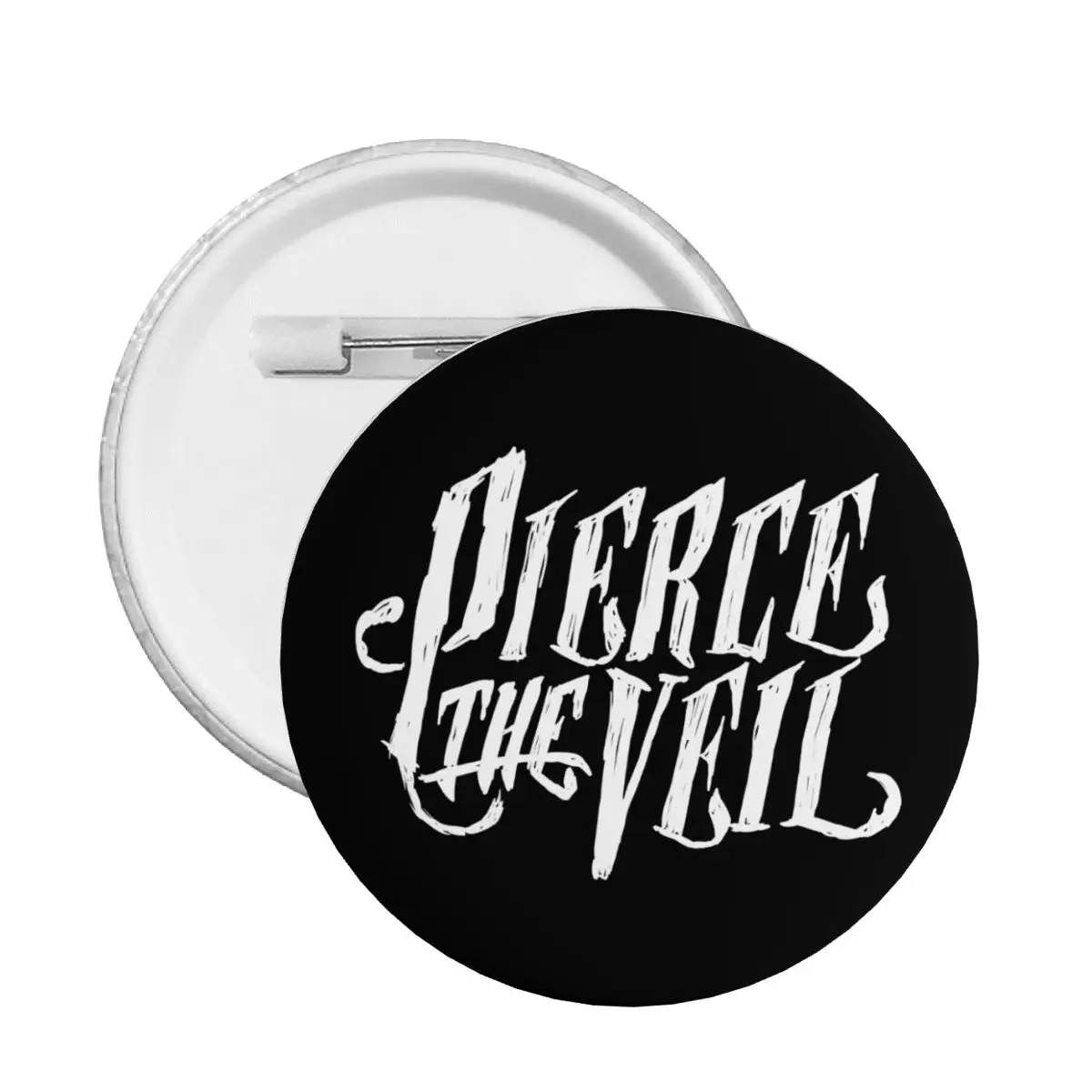 Personalized Rock Band Pierce Veil Pin Back Buttons Custom Brooch Badge for Clothes Pinback Birthday Gift