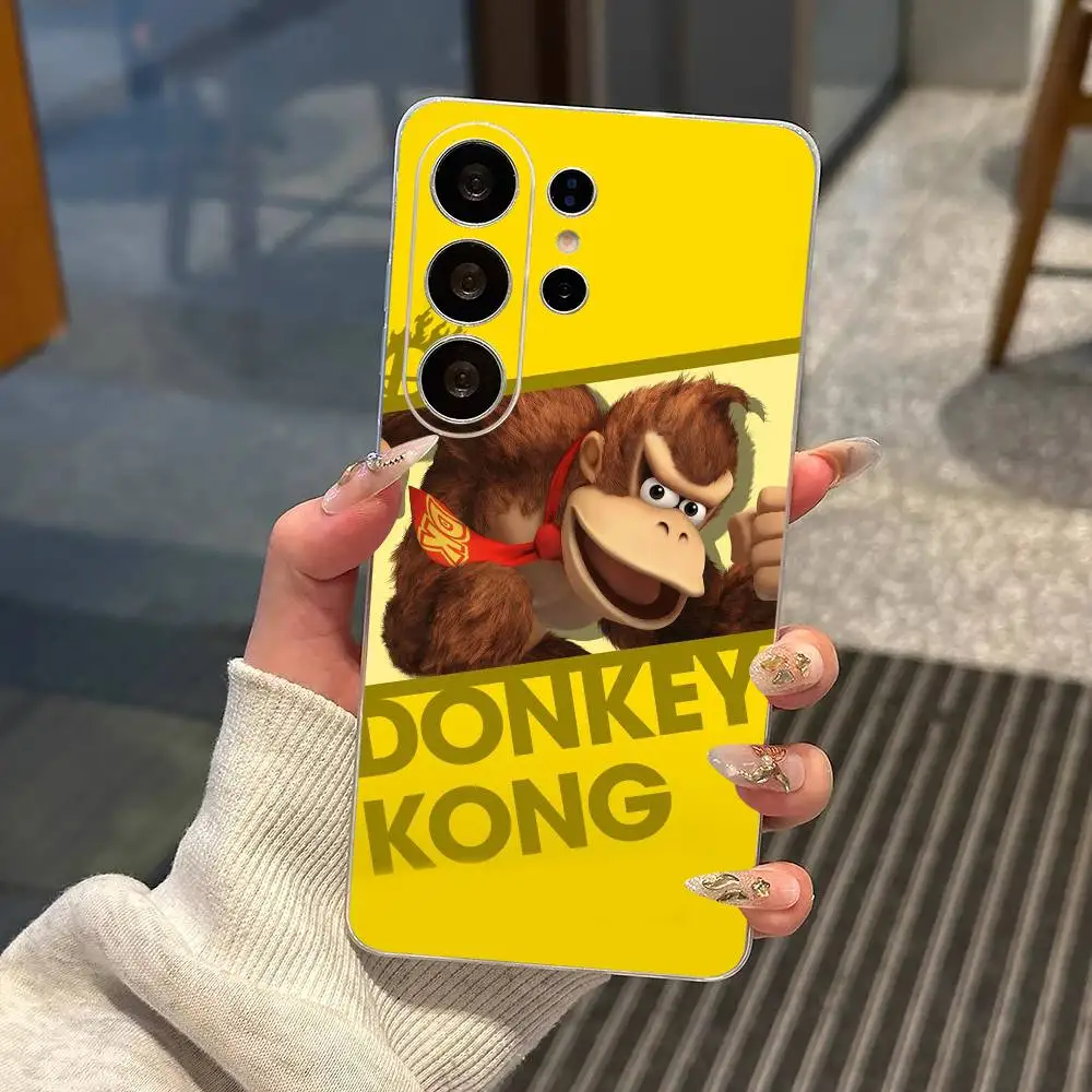 Прозрачный чехол для телефона Game D-Donkey Kong для Samsung S25, S24, S21, S22, S23, S30, Ultra, S20, Plus, FE, Note, 10, 9, 5G