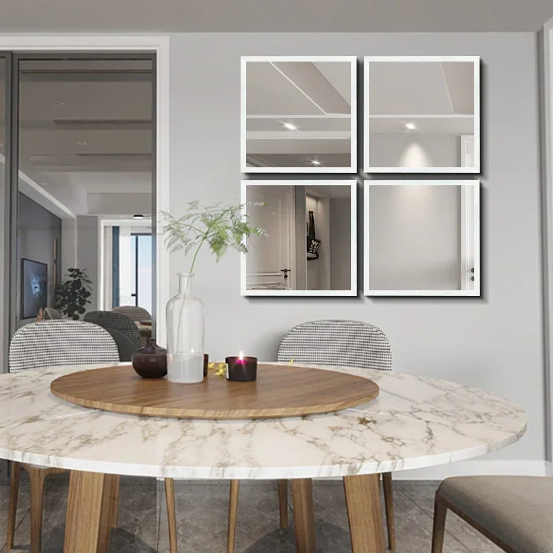 

Full Body Decoration Large Size Wall Mirror Home Vintage Arts Acrylic Decor Tulip Lamp Big Espejo Mirrors Adhesive Flexible