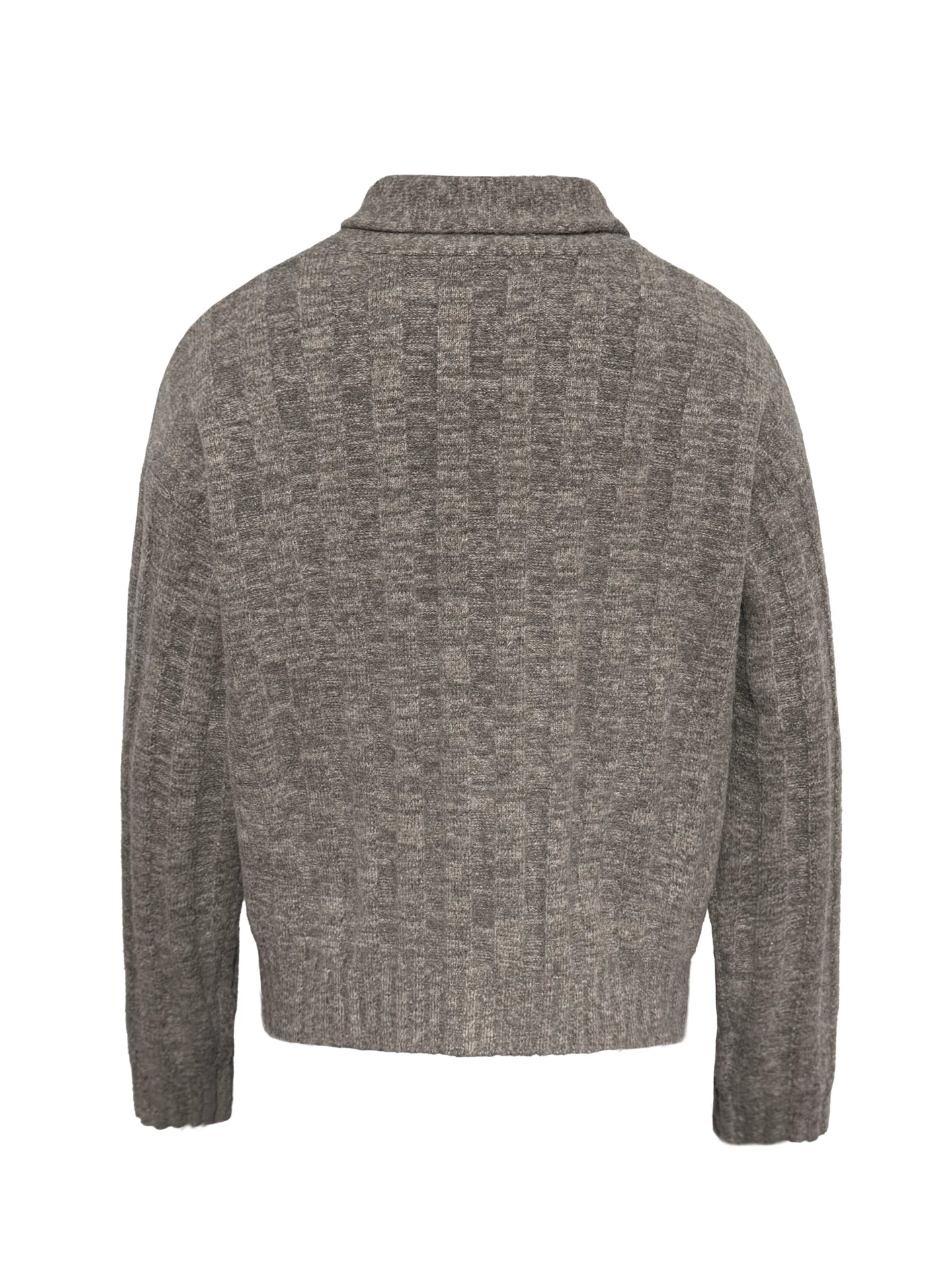 JCAESAR SWEATER Men's Knitted Sweater Coat Thi Stripes een Fruit Collar High Weight Yarn Texture Fit Home Office Wear