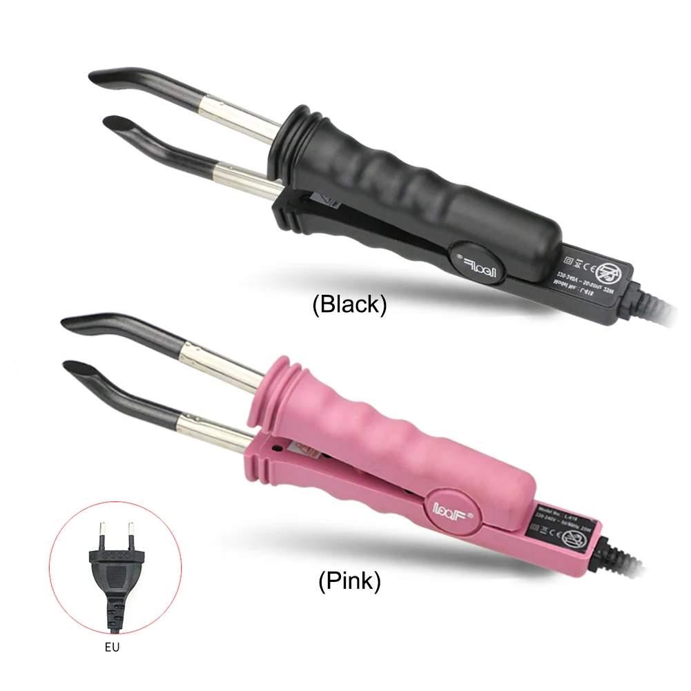 Herramientas de extensión de cabello de silicona, herramienta adhesiva de queratina eléctrica giratoria, codo, herramienta profesional de extensión de cabello para talleres