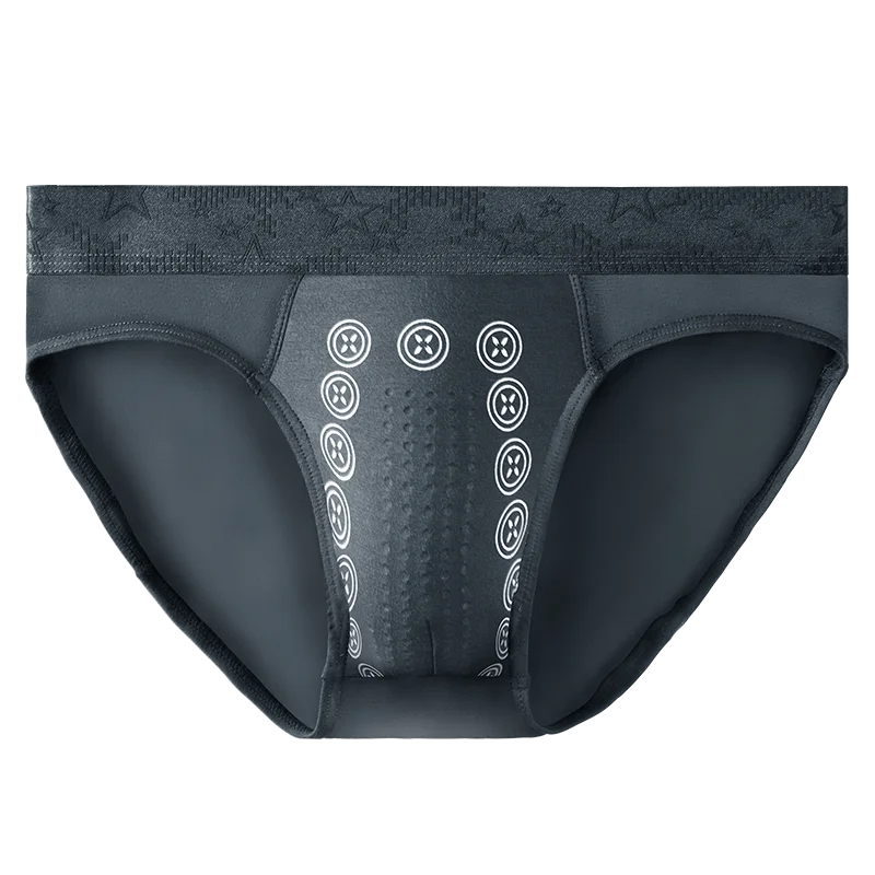 

2PCS Men's summer thin triangle pants, negative ion antibacterial, comfortable, breathable, low-waisted short underpants