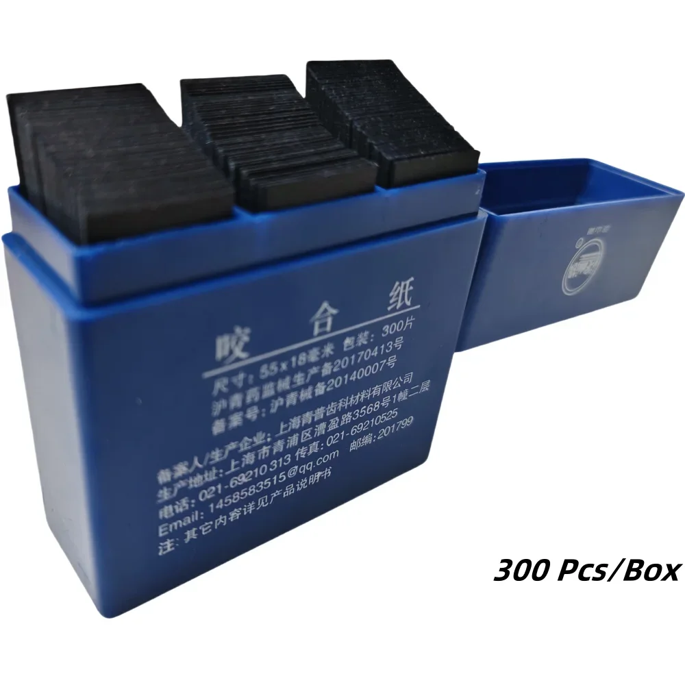 Strisce di carta articolanti dentali 55x18mm per lo sbiancamento dei denti e il controllo occlusale, forniture per odontoiatria ortodontica