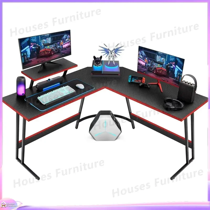 Upgradeable Steel Frame Computer Desk with Thick MDF Desktop for Gaming Office Study Home Workstation Ergonomic Adjustable
