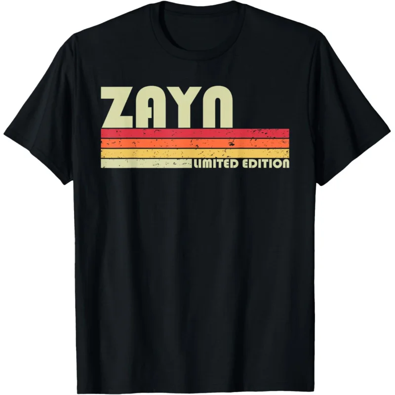 

ZAYN Gift Name Personalized Funny Retro Vintage Birthday Adult Loose T-shirt Suitable for Both Men and Women