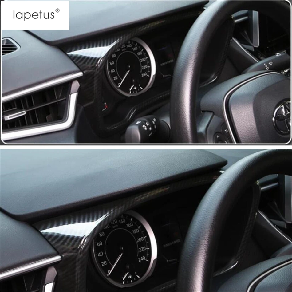 

ABS приборная панель, декоративная панель, накладка на панель для Toyota Corolla E210 2019-2202, углеродное волокно/матовые автомобильные аксессуары