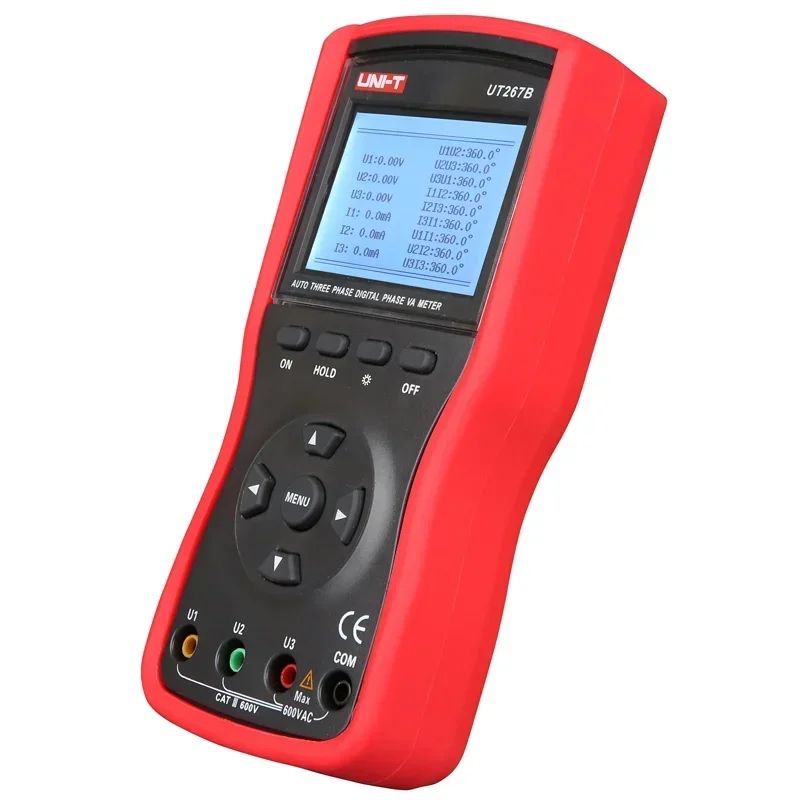 UT267B Digital Auto 3 Three Phase Clamp Meter VA Voltammeter Ammeter Power Meter W/Phase Sequence Tester Instruments