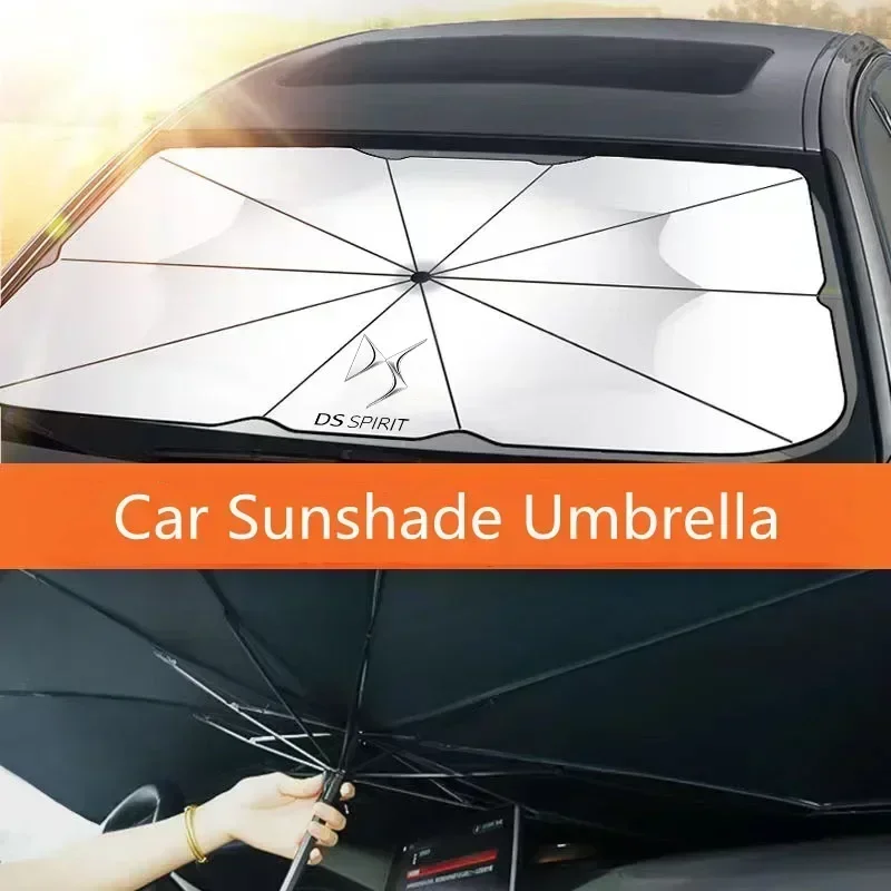 Car Sun Shade Protector Parasol Auto Front Window Sunshade Covers For DS SPIRIT DS3 DS4 DS4S DS5 5LS DS6 DS7 WILD RUBIS