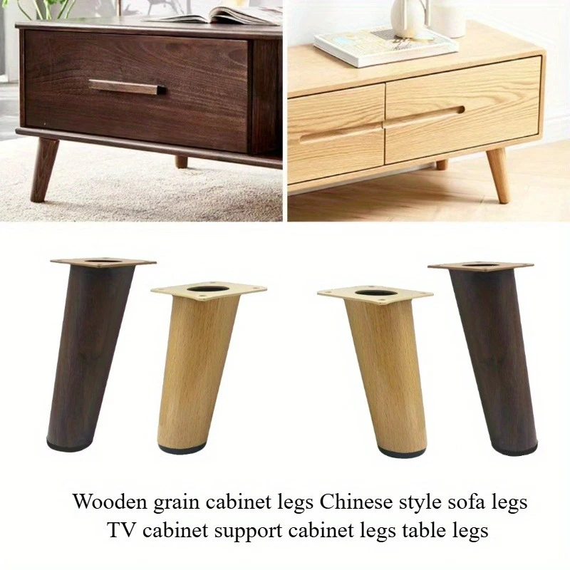 

4PCS Replacing furniture legs with TV cabinet legs the structure is sturdy and suitable for offices and tables It is compatible