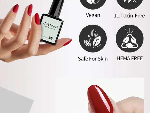 9ml*6 Stück CANNI TPO-FREIES Nagel-Gel-Lack-Set Nude Pink Farbe Soak-Off UV LED Gel Semi-Permanent Langanhaltende Maniküre DIY Gel-Set – Detail 32