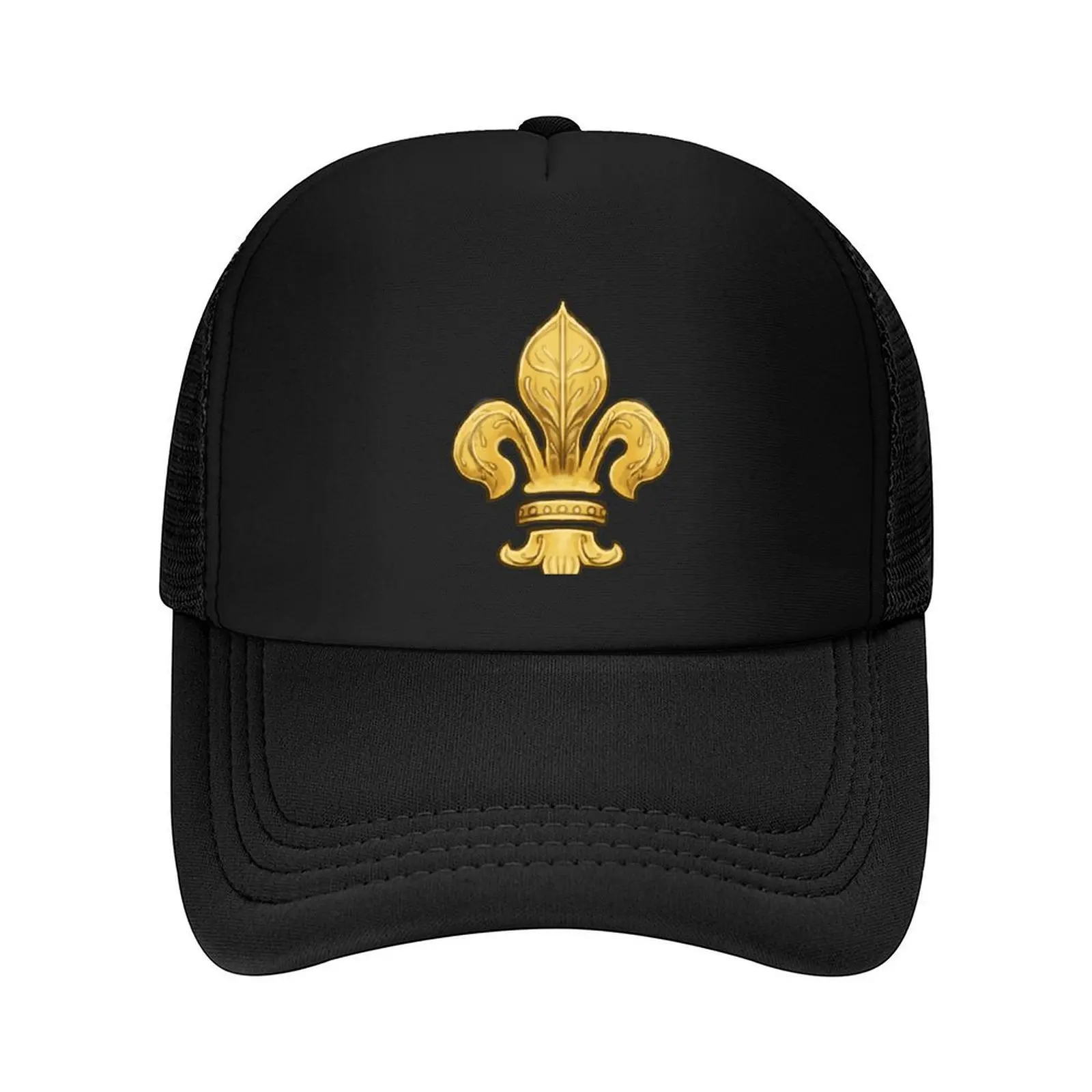 

Royal Fleur de Lys Blue Baseball Cap fun hats Dropshipping Custom Cap New In Hat Women's Beach Men's