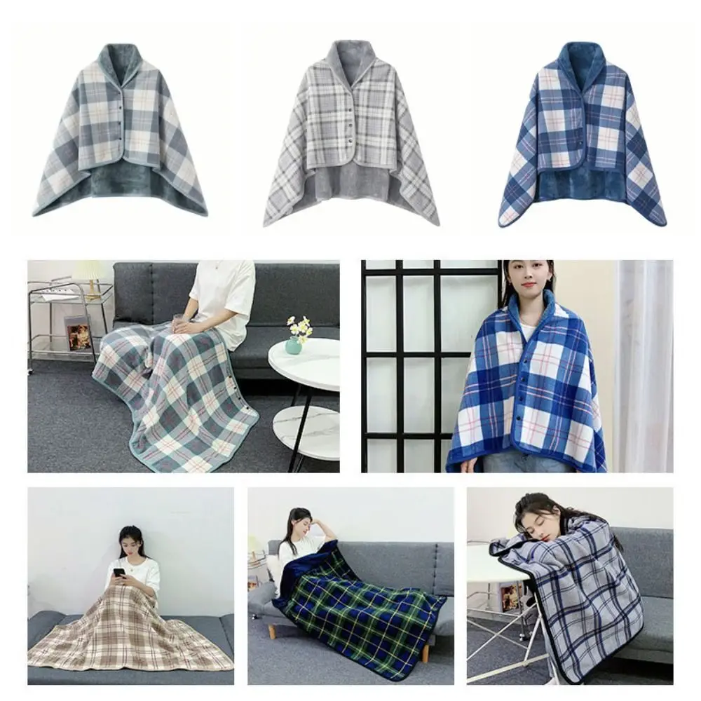 140*100 سنتيمتر عادية رشاقته الفانيلا بطانية شال دافئ شريط دافئ شال عباءة التفاف يمكن ارتداؤها وشاح غرفة نوم النساء #1