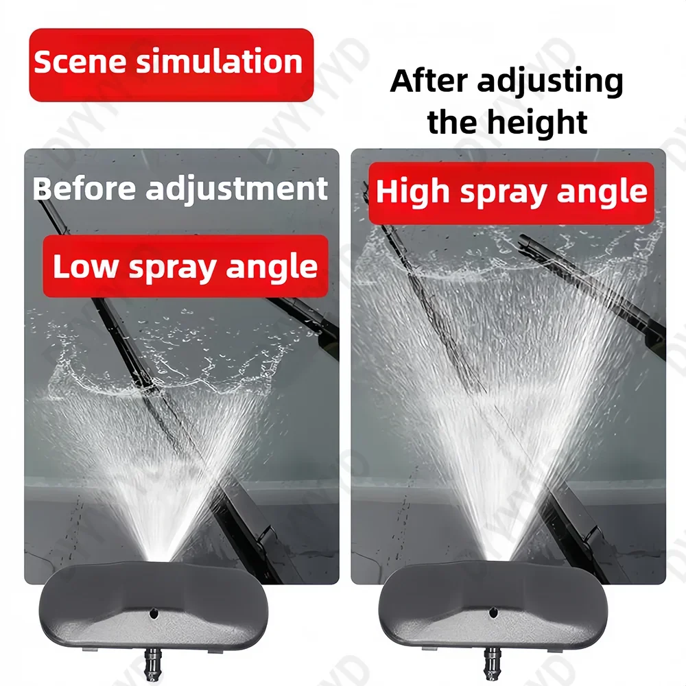 2 Pcs Car Front Windshield Glass Wiper Water Spray Heated Nozzles Washer Nozzle For Porsche Cayenne 958 Panamera 970 Macan 95B