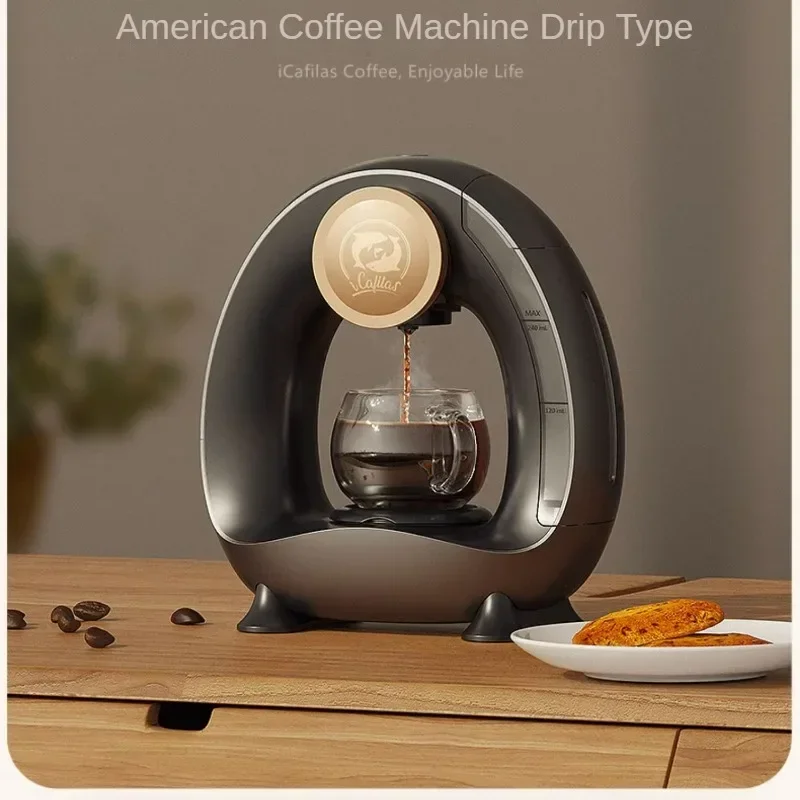 American Coffee Machine Drip Type Home Office Portable Coffee Maker Small Automatic Heating  Автоматическая Кофемаш الة قهوة