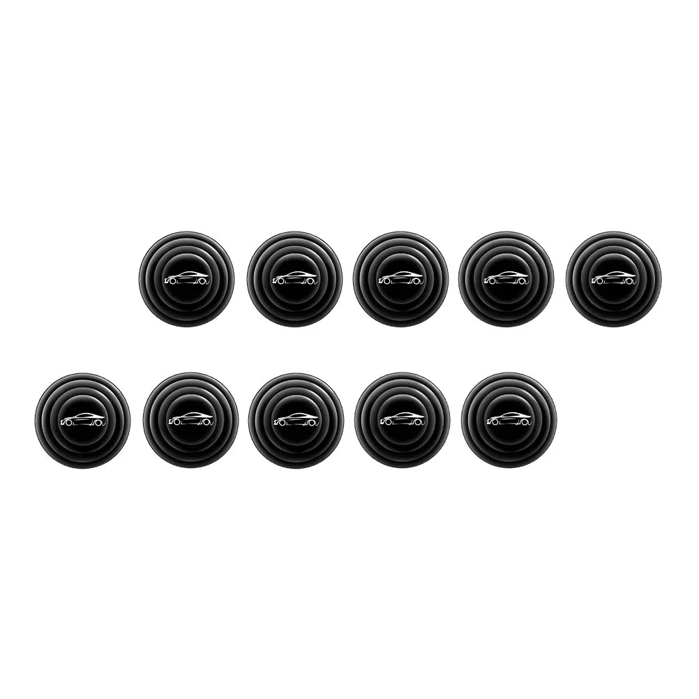 12 Pcs Shock Absorbing Gasket Scratch-Resistant Pads Car Door Absorber Anti Collision Stickers for Sealing Strip