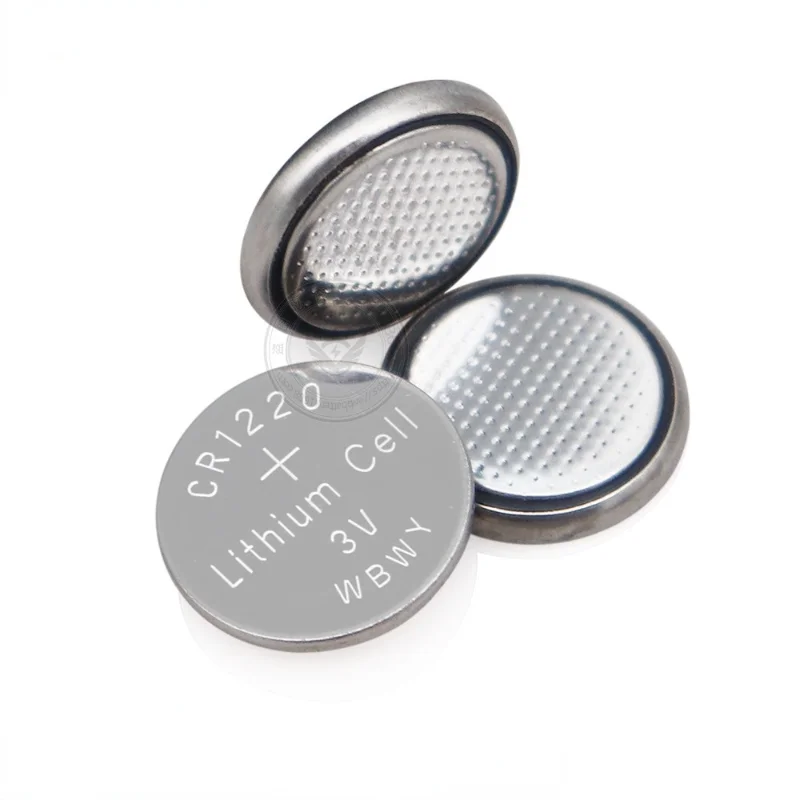 Batería de litio y manganeso con Control remoto, pila de botón de juguete de Protección Ambiental, reloj de regalo luminoso, CR1220, 3V, 100 Uds.