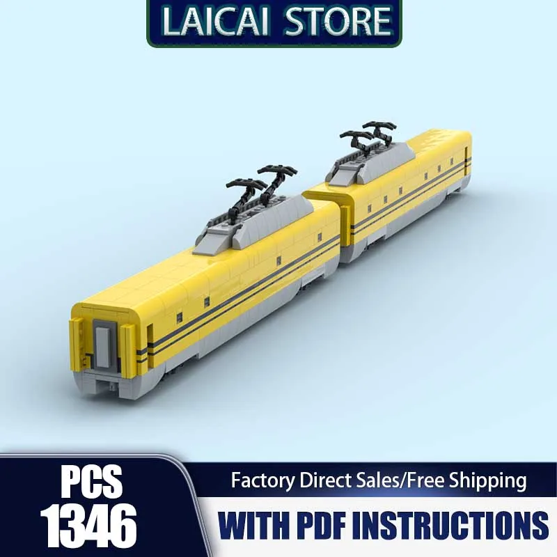 

Модель городского автомобиля Moc, строительные блоки, доктор-желтый (класс 923), модель поезда, технология, сборка кирпичей, праздничные строительные подарки, игрушка