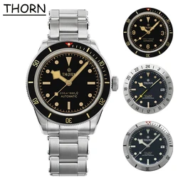 THORN BB58 39mm Watch Vintage Snowflake Hands NH35 Automatic Movement Mechanical Diver Watch Sapphire Waterproof C3 Luminous