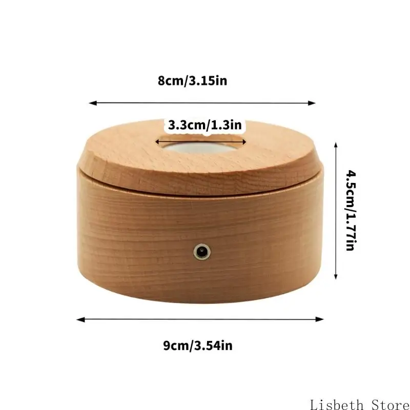 124A Light Rotating Platform Coloring USB مدعوم من الكائنات الزخرفية