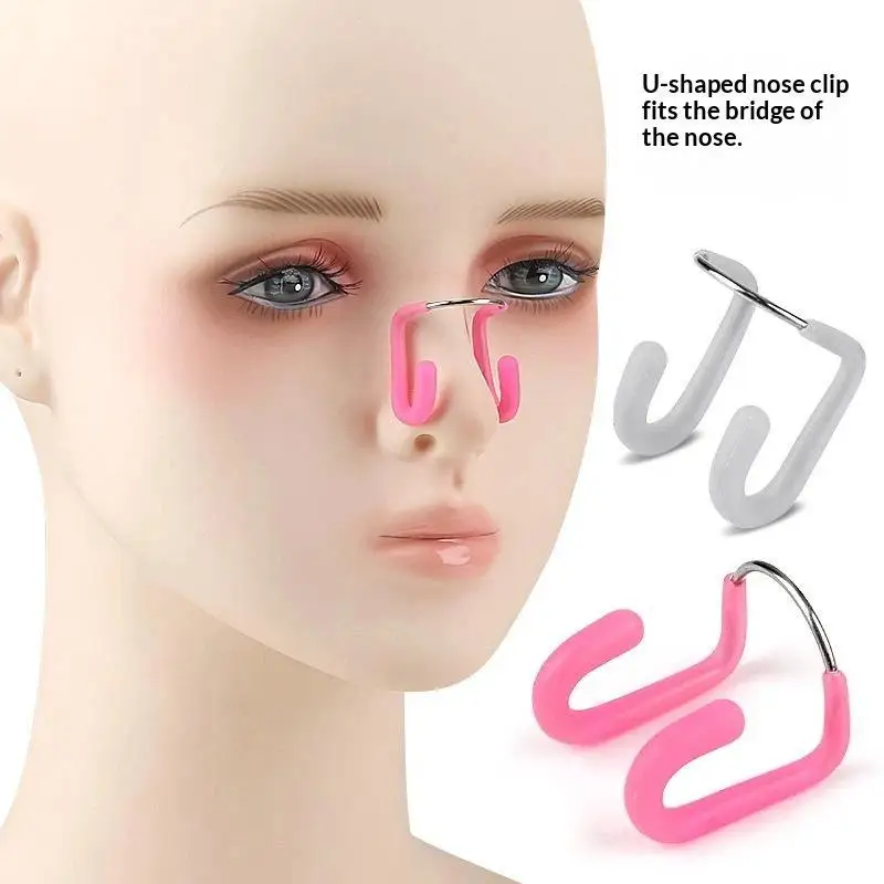 Swimming Nose Clip Waterproof Soft Silicone Lightweight Non-Irritating Nose Plug for Diving Surfing Pool Training