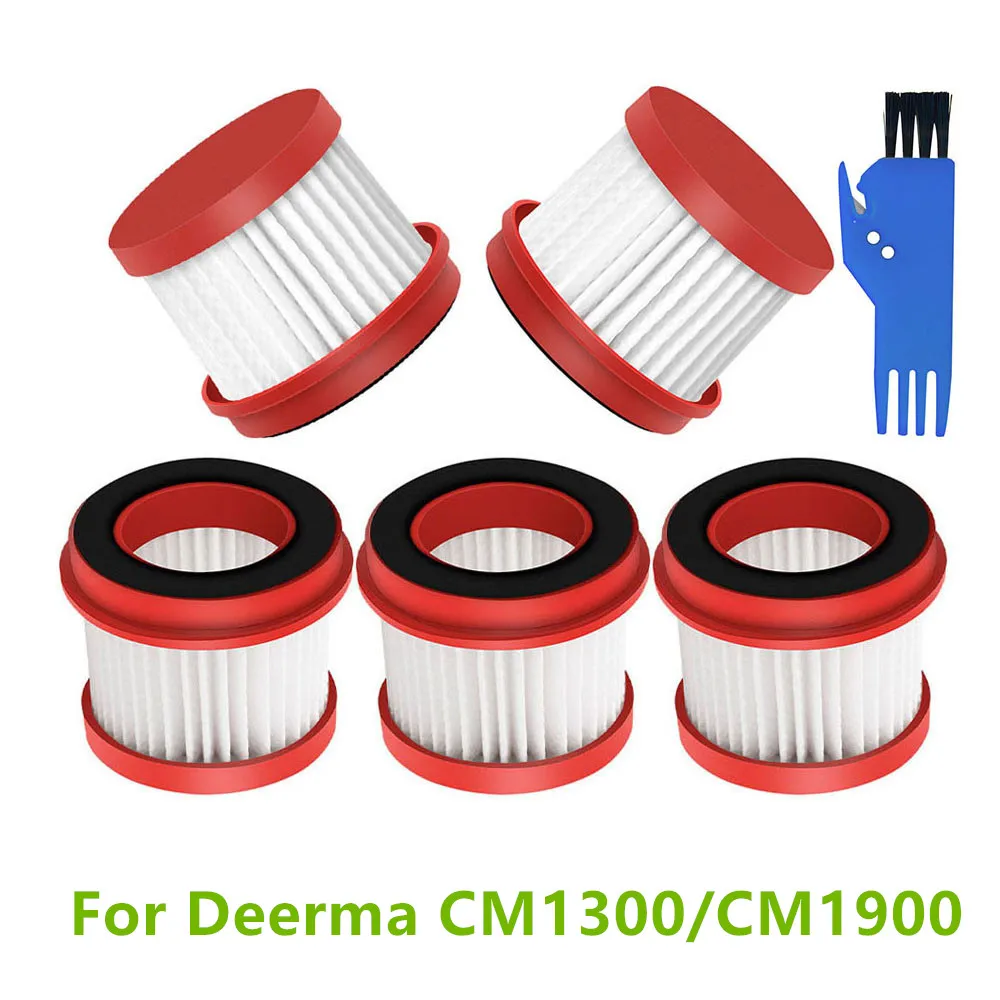 5PCS HEPA Filters Dust Mite Hepa Filters For Deerma CM1300/CM1900 Vacuum Cleaner Accessories