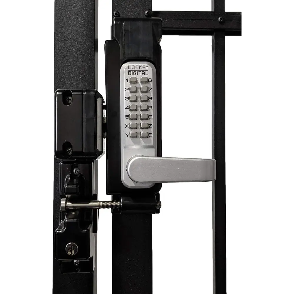 

Satin Chrome Marine-Grade Mechanical Lever Lock with Surface Mount for Gate (GL2SCMG)