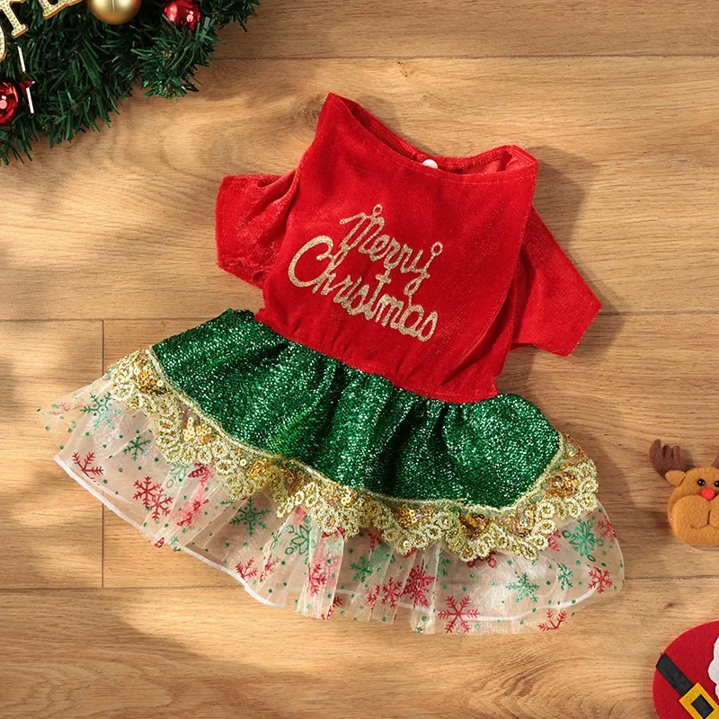 New Pet Clothes, Christmas Dresses, Dog Costumes, Cat Christmas Party Outfits