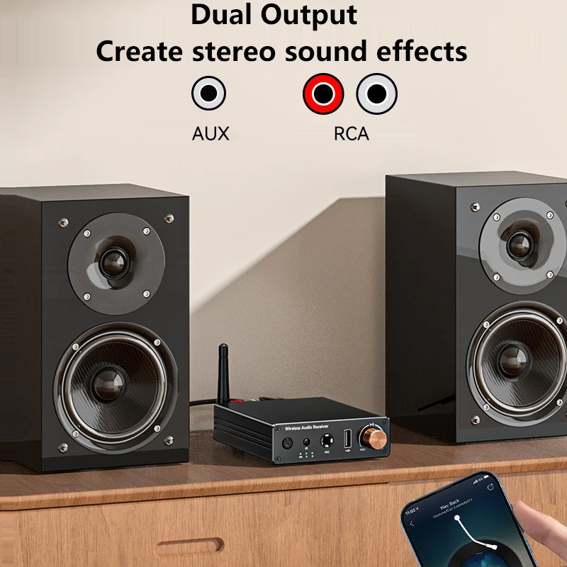 Bluetooth 6,0 Audio Receiver Sender Wireless Audio Adapter U-Disk 6,5 MM Karaoke Drahtlose Musik Verstärker Für Lautsprecher auto