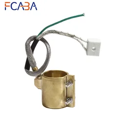 FCABA 30mm Inner Diameter 30~40mm Height Brass Band Heater 110V/220V/380V 130W/150W/170W Electric Heating Element