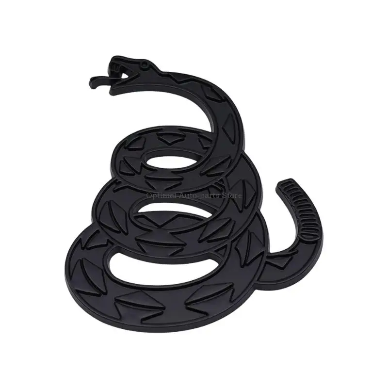 3D Metal Snake Sticker Rustproof Adhesive Vehicle Decal for Car Motorcycles Truck