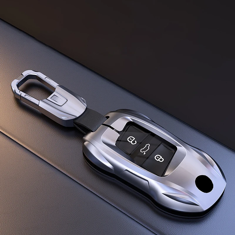 

Metal Car Remote Key Cover Case Holder Shell Fob For Volkswagen VW Golf8 MK8 Teramont Viloran ID3 ID4X ID6X Magotan Passat P8 CC