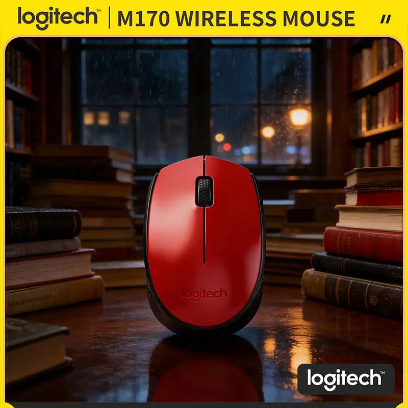 

Беспроводная мышь Logitech M170, 12 месяцев автономной работы, 1000 DPI, 2.4 ГГц, радиус действия 10 м, для ПК, Mac, ChromeOS, ноутбуков