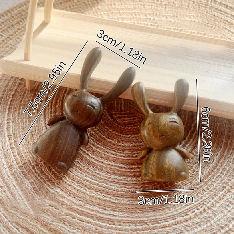 1Pc Golden Silk Wood Massage Comb Rabbit Shape And Eye Acupoint Massage Comb Relieve Rhinitis Promote Blood Circulation