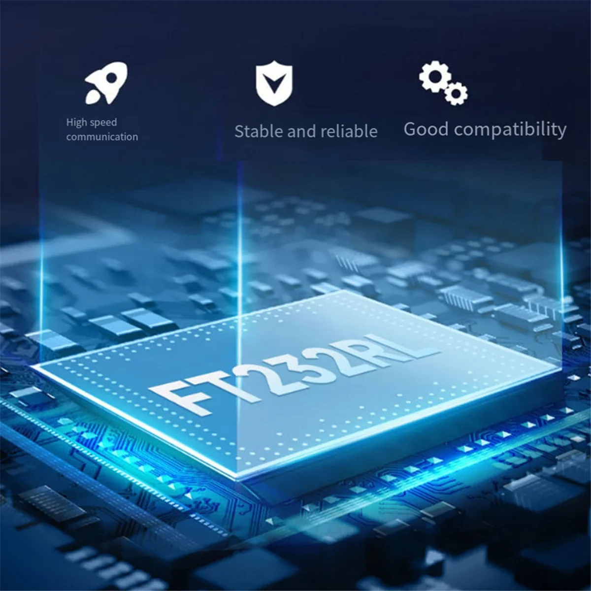 Cable serie Waveshare USB a RS232 actualizado, chip USB tipo A a DB9 macho