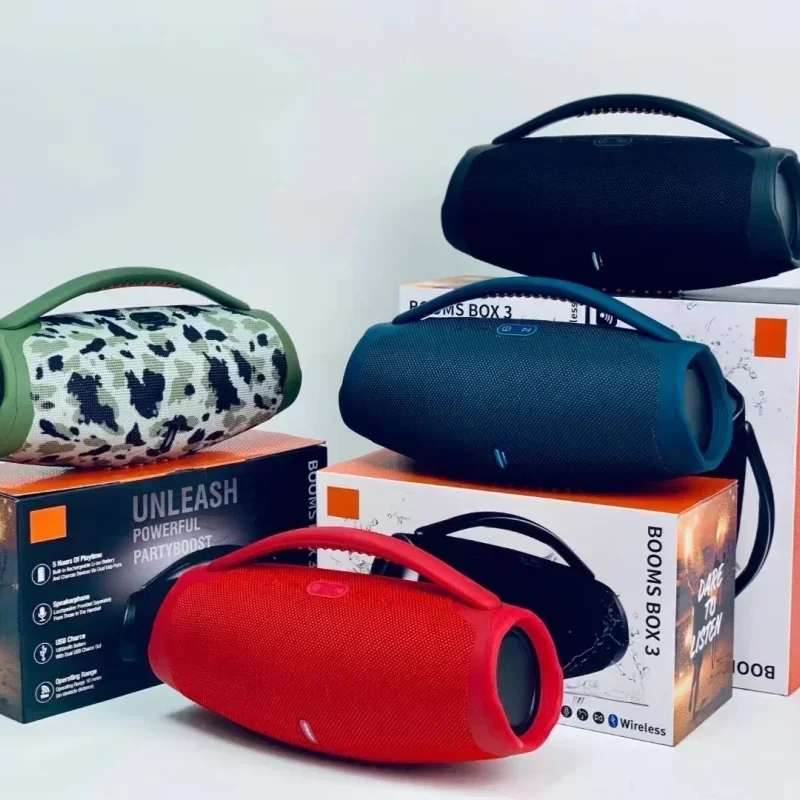 

Высокомощный Bluetooth-динамик, портативный уличный водонепроницаемый сабвуфер, 3D стерео объемный музыкальный центр Caixa De Som TFcard/USB/AUX