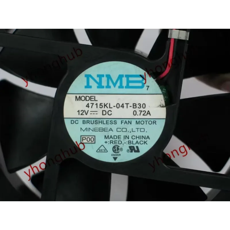 

NMB-MAT 4715KL-04T-B30 P00 Серверный охлаждающий вентилятор постоянного тока 12 В 0,72 А 120x120x38 мм 2-контактный