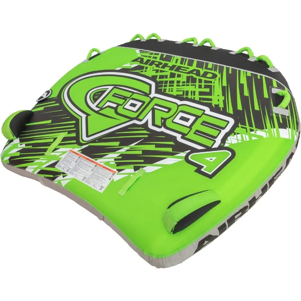 

G-Force Inflatable Towable Tube 2-4 Rider Models Dual Tow Points | Full Nylon Cover Kwik-Connect | Patented Speed Valve