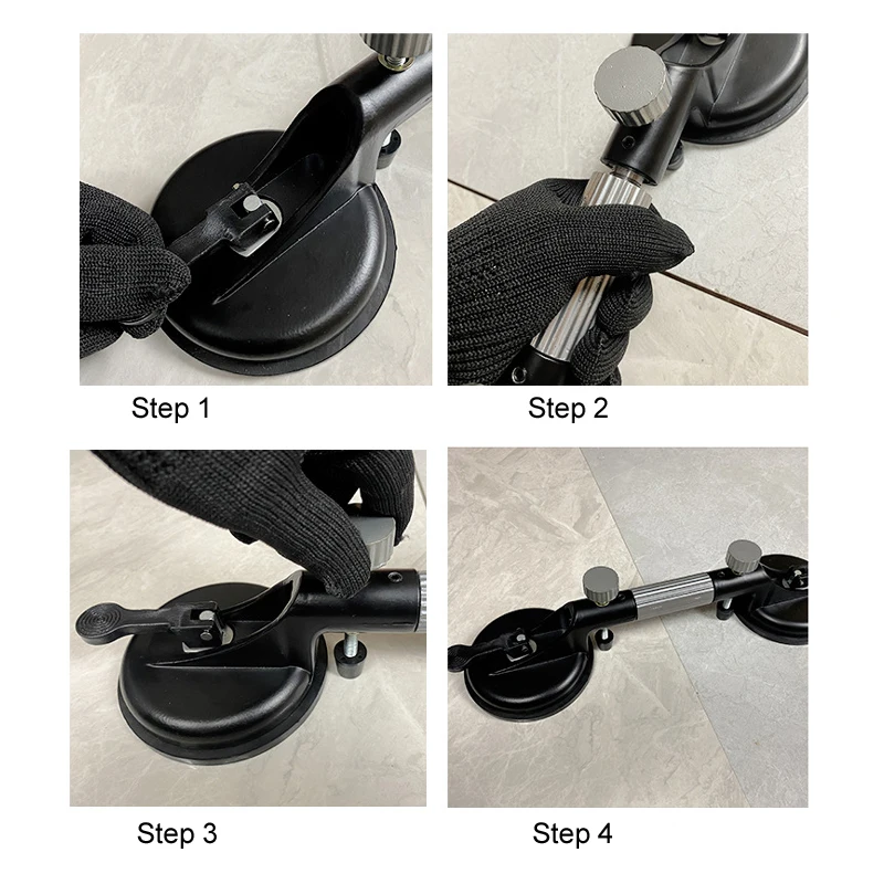 Ventosa de vacío de goma Manual de 130MM, ajustador de nivelación, herramienta de aplanamiento de instalación de tensor de piedra de empalme sin costuras de mármol DIY