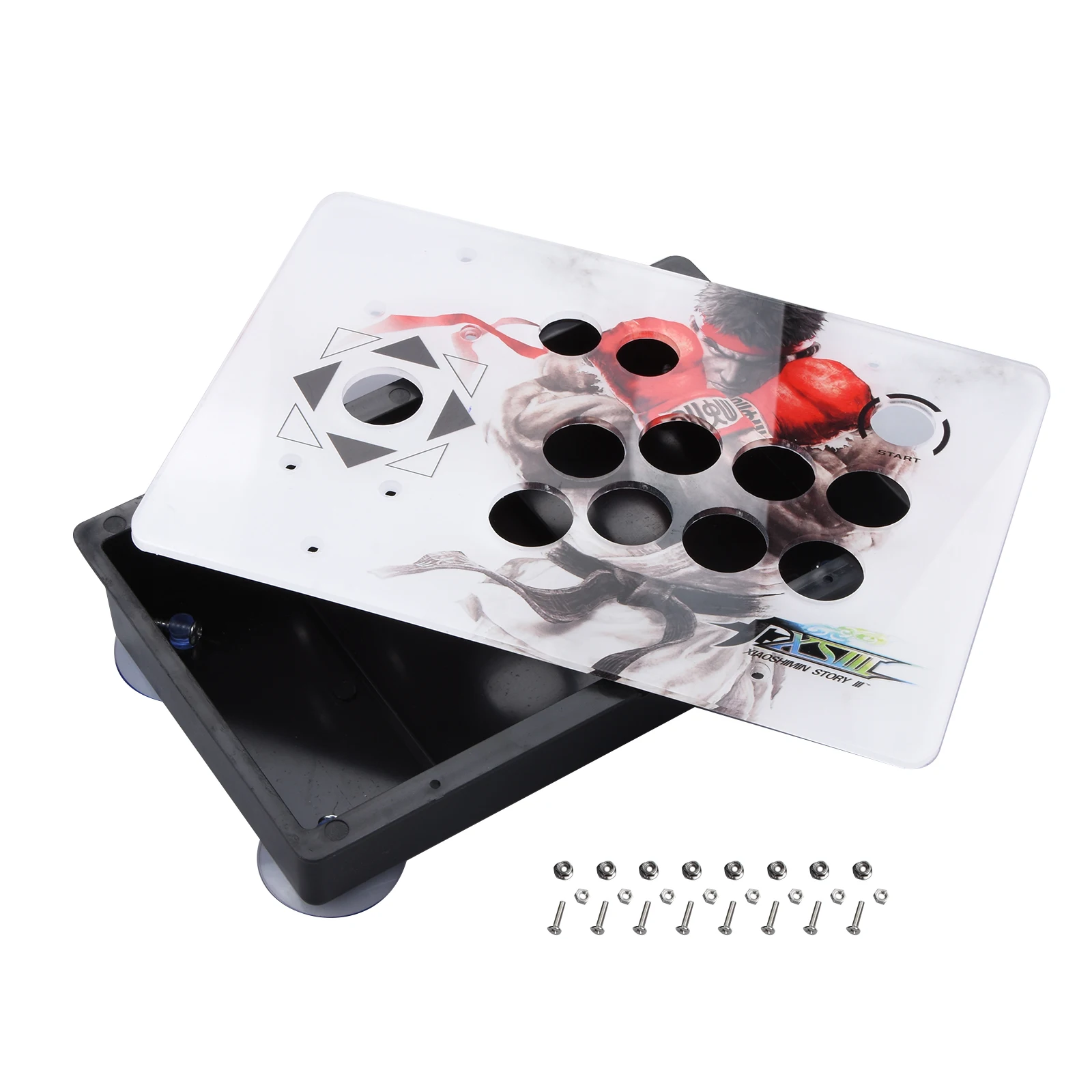 

Arcade Joystick Acrylic Panel and Case DIY Set Kits Replacement Game PC Rocker Joystick DIY Cabinet for Arcade