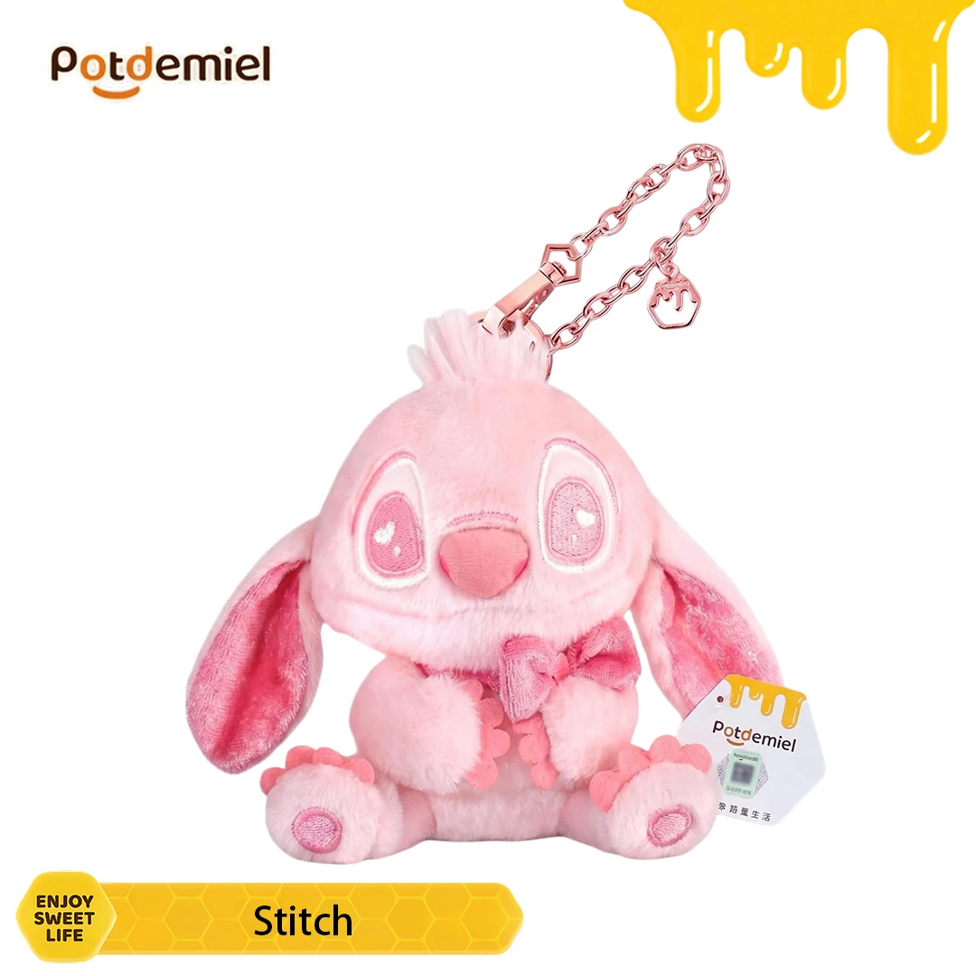 Potdemiel Lilo Stitch - Bolso de hombro de peluche rosa, encantador y suave, para bolso, regalo de San Valentín o cumpleaños para niñas, decoración del hogar