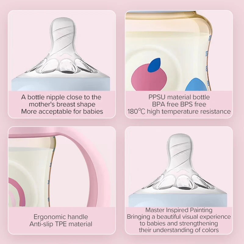 زجاجة أطفال من Philips Avent PPSU خفيفة الوزن ومضادة للسقوط لحديثي الولادة سعة 125 مل لحلمة زجاجة الأطفال بعمر 0 شهرًا
